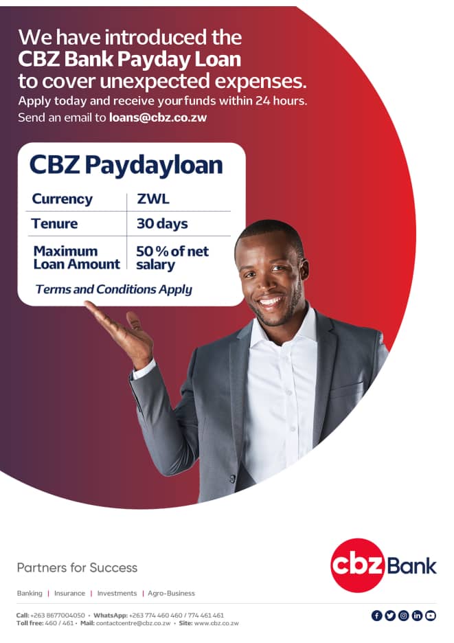 CBZ Bank introduces Payday loans