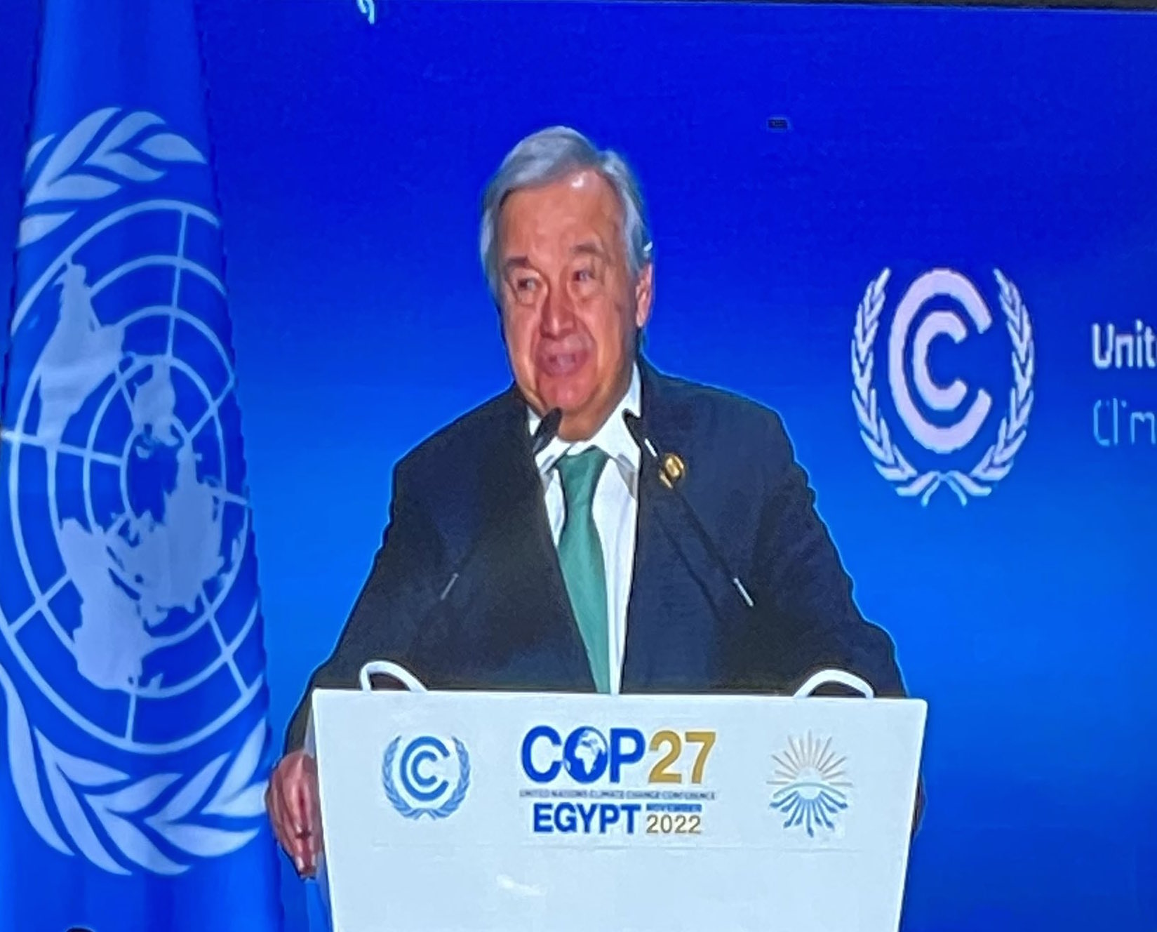 UN Secretary-General warns against putting climate change on the back burner