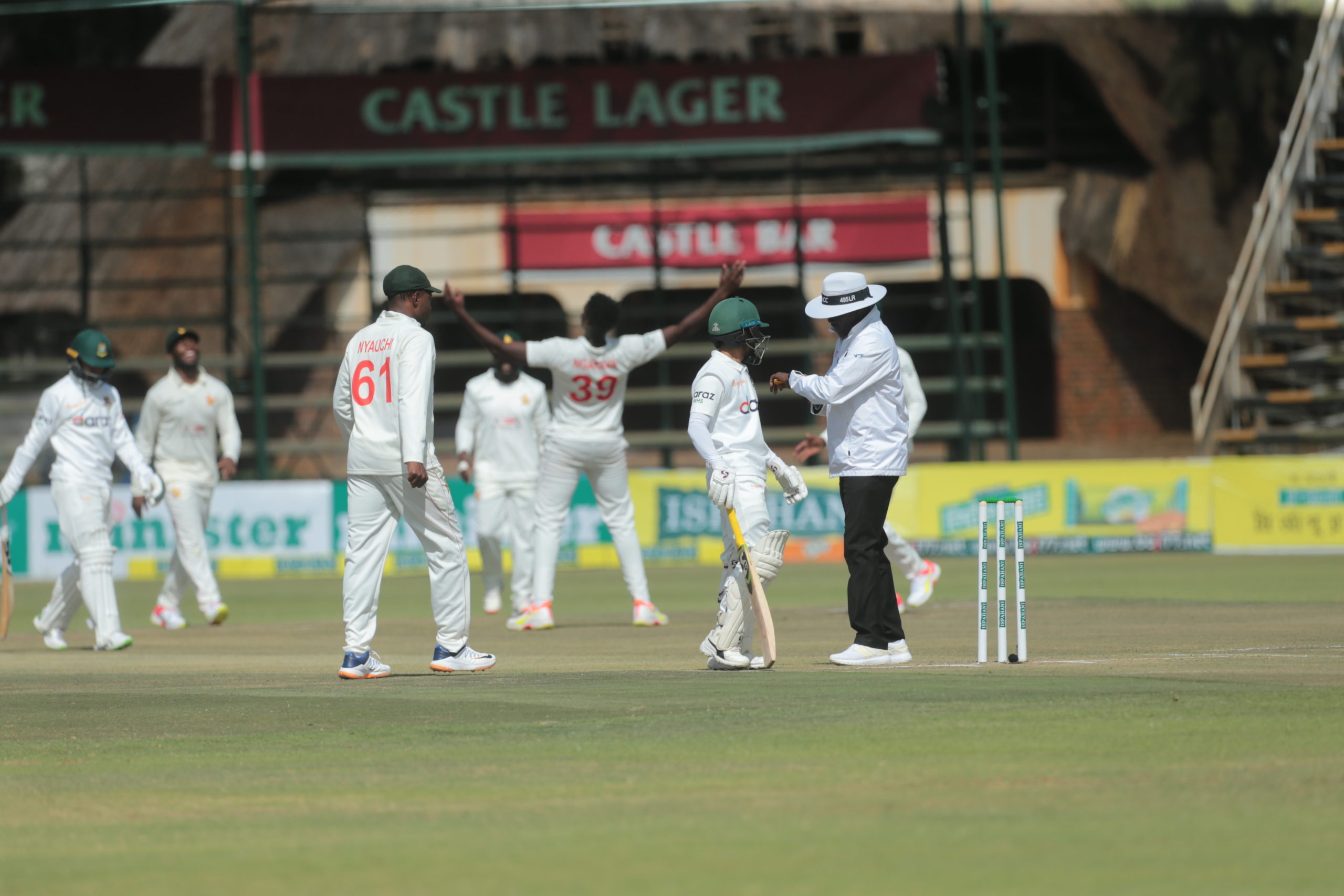 Zimbabwe pacemen rattle Bangladesh as Test gets underway