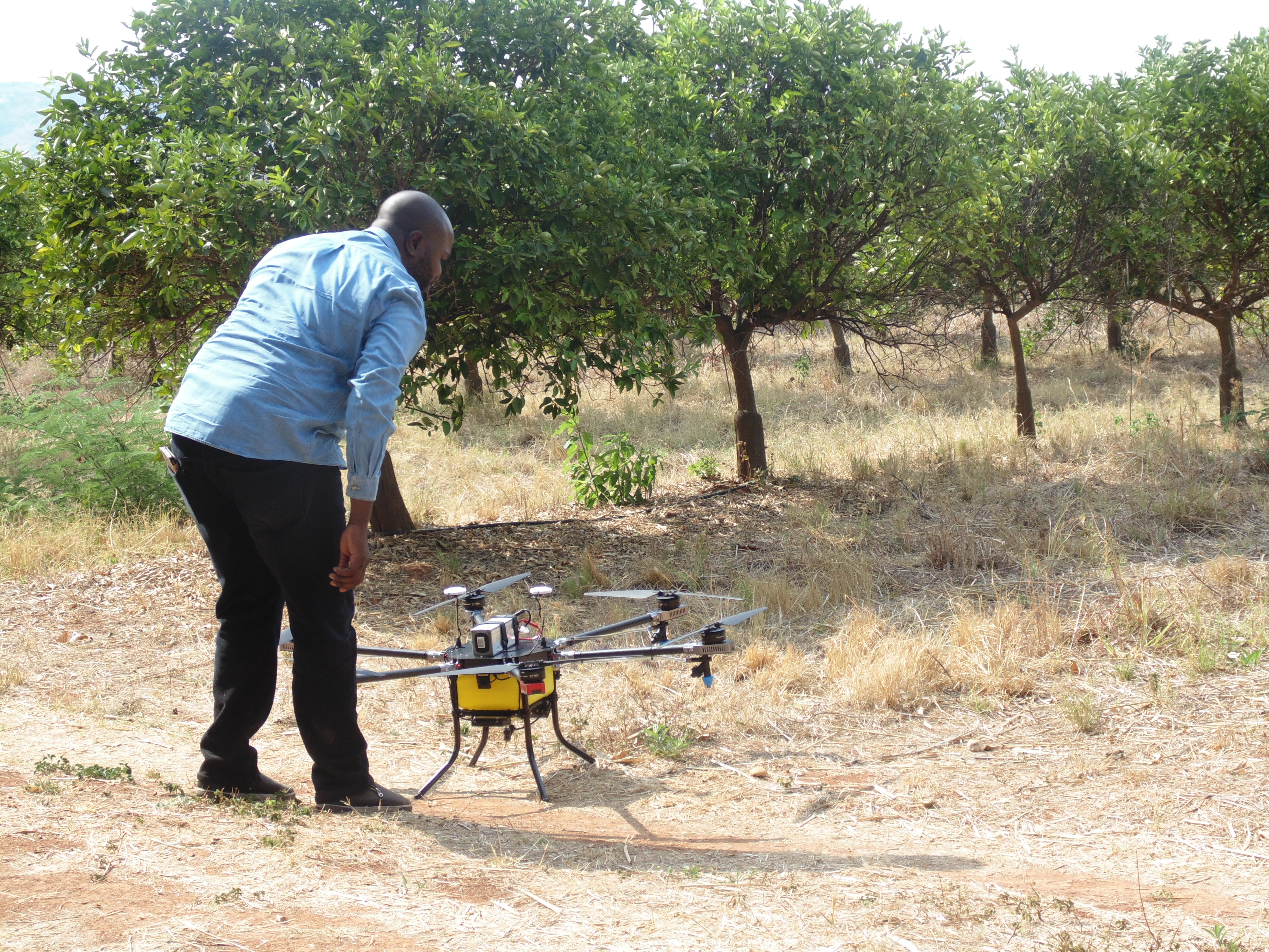Zimbabwean aeronautical engineers assemble new crop spraying drone