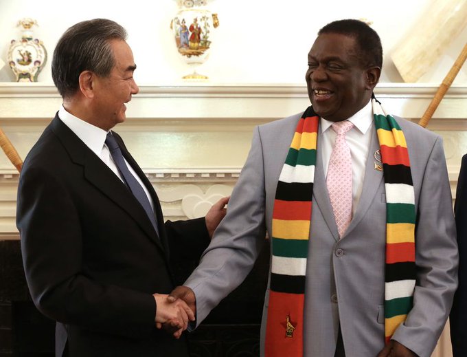 President Mnangagwa meets Chinese envoy