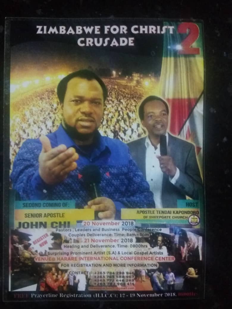 All set for Zimbabwe for Christ Crusade