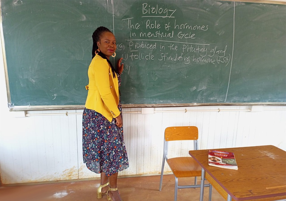 Malawi: Wezzie inspiring her students in making healthy choices in school, life