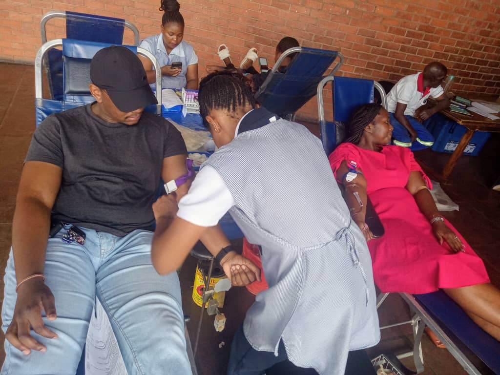 NBSZ and partners on a blood drive campaign