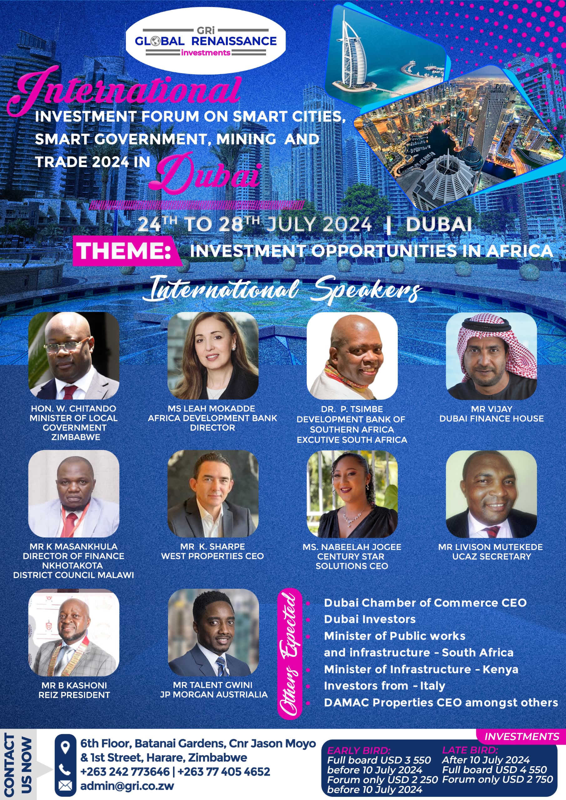 GRI to host landmark International Investment Forum in Dubai