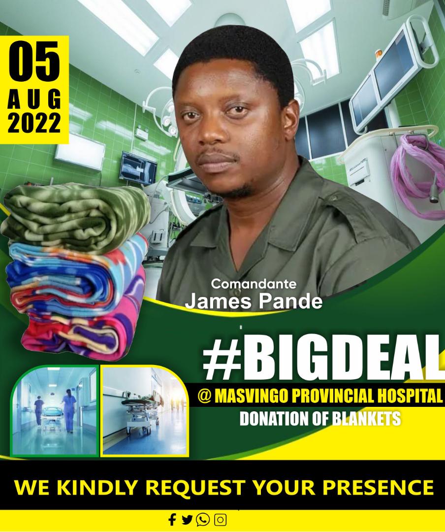 ZANU PF’s James Pande to donate blankets at Masvingo Provincial Hospital