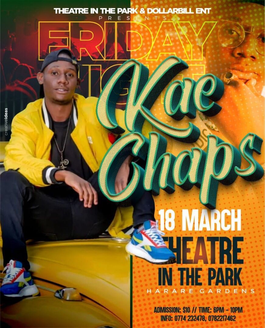 Theatre in the Park hosts Kae Chaps this Friday