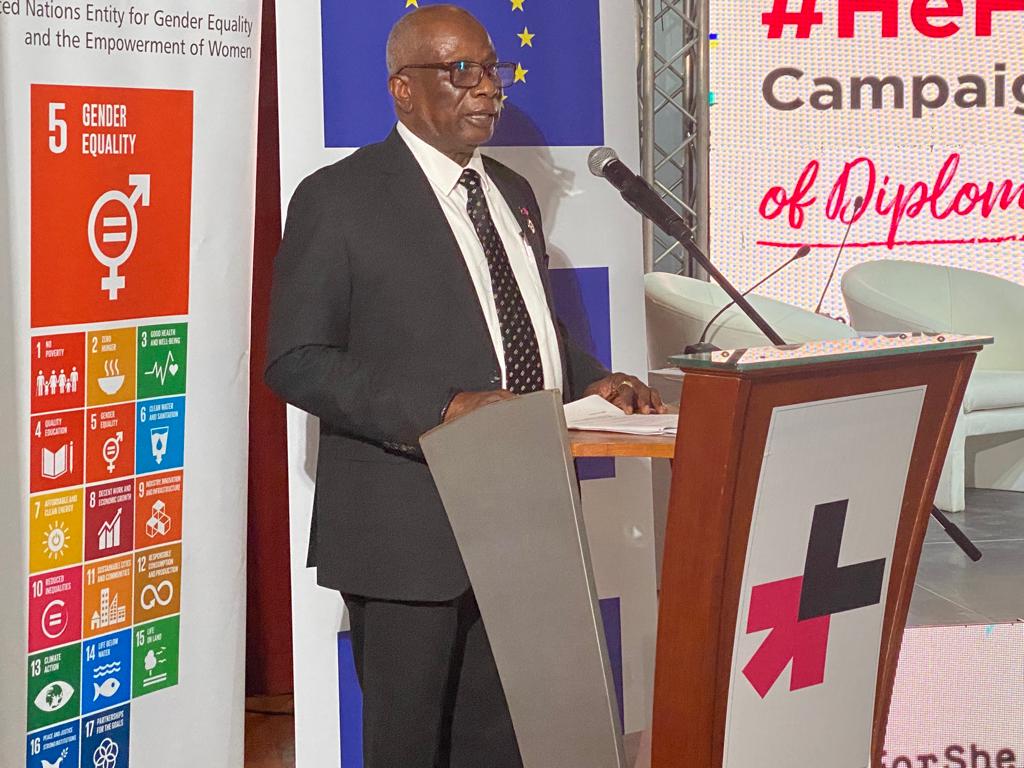 #HeforShe campaign for equal participation of women and men, addressing GBV