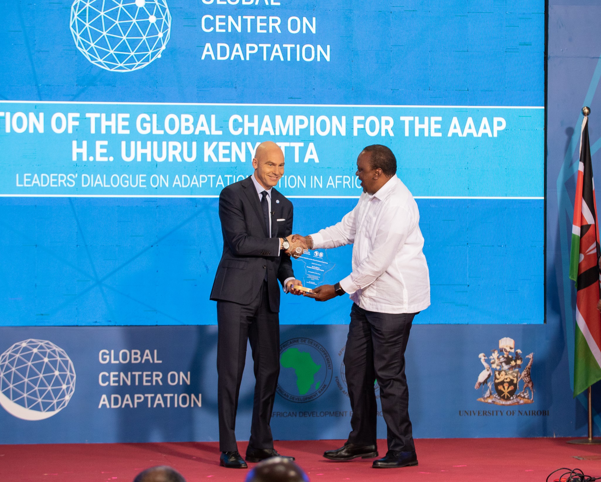 President Kenyatta a Global Champion for the Africa Adaptation Acceleration Program