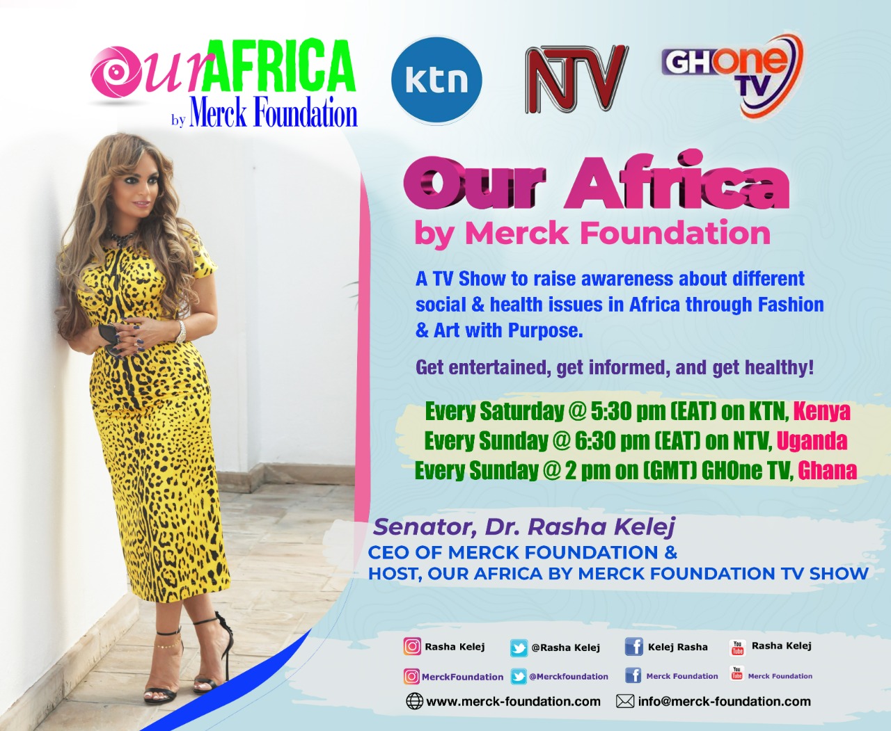 Health issues on “Our Africa by Merck Foundation” fashion, art TV