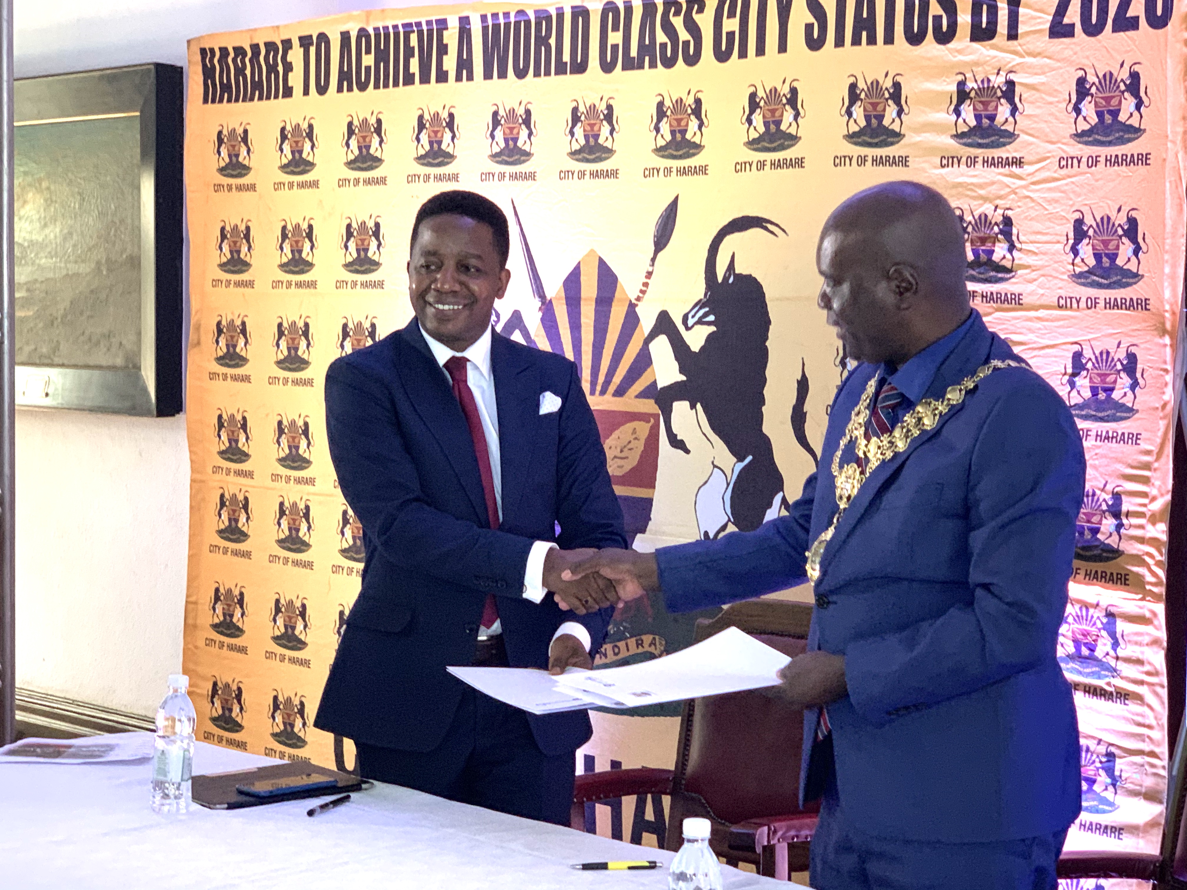 City of Harare & Clean City sign landmark service delivery MOU