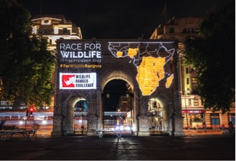 Tusk lights up London landmarks in celebration of Wildlife Ranger Challenges 2022