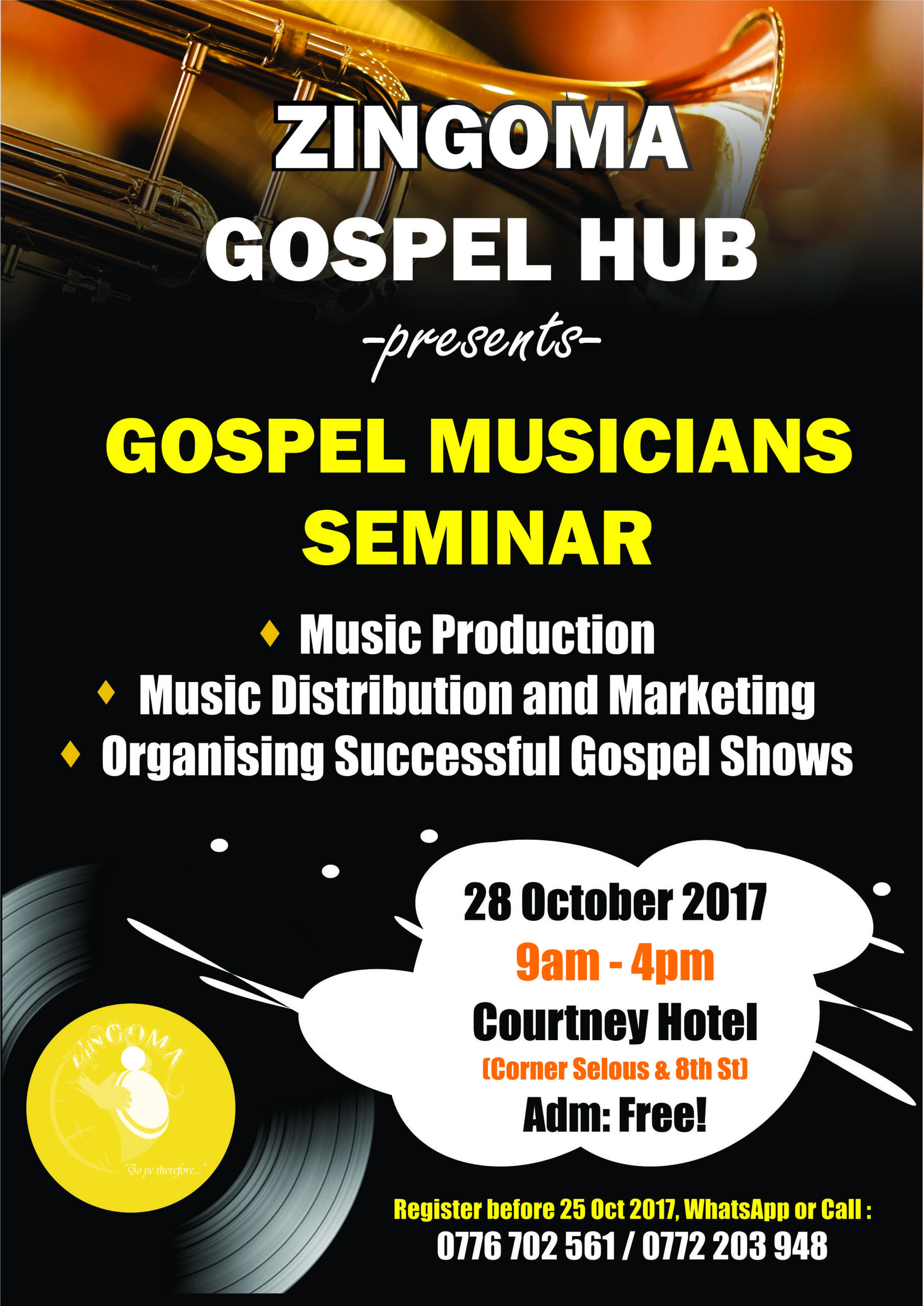 Gospel musicians seminar set for end of October