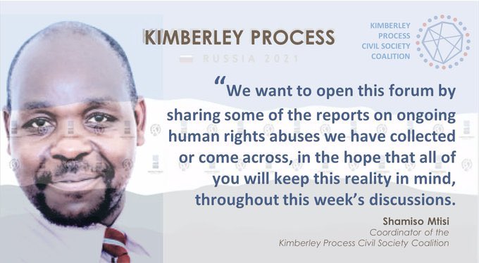 Attempt to silence civil society observers at Kimberley Process Inter-sessional meeting