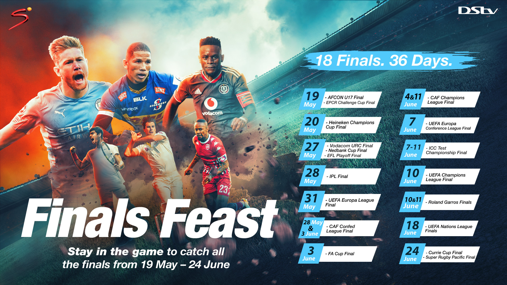 Stay in the game as finals feast beckons on SuperSport