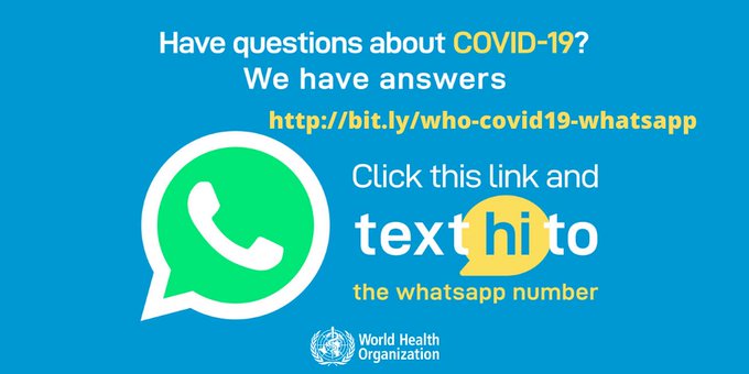 Coronavirus – WhatsApp: WHO Health Alert brings COVID-19 facts