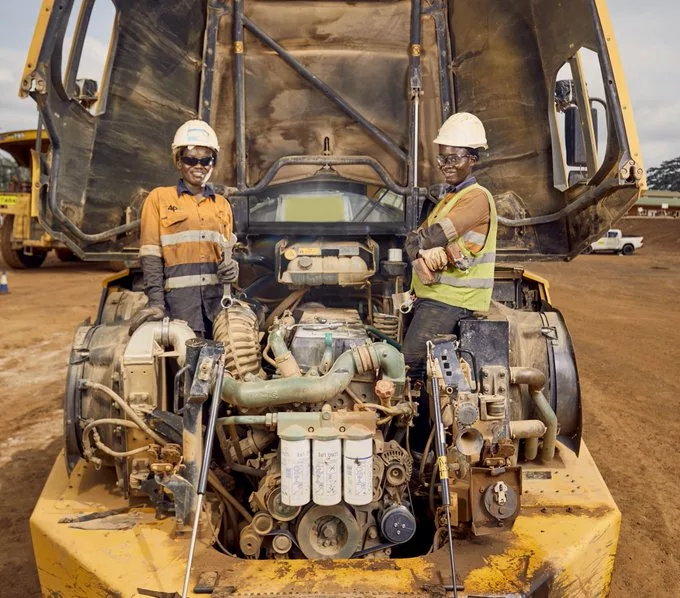 Young Women blazing hot for their space in mining