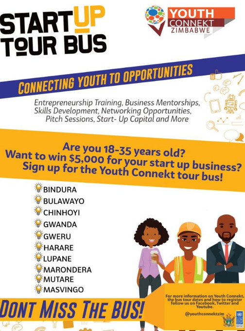 Youth Connekt Start-Up Bus visits Harare