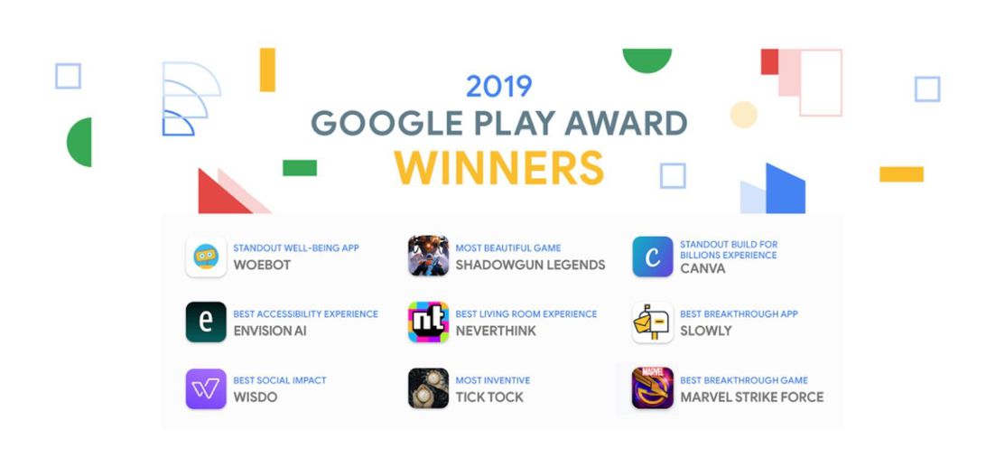 Google Play 2019 App Award Winners Revealed Ahead of I/O
