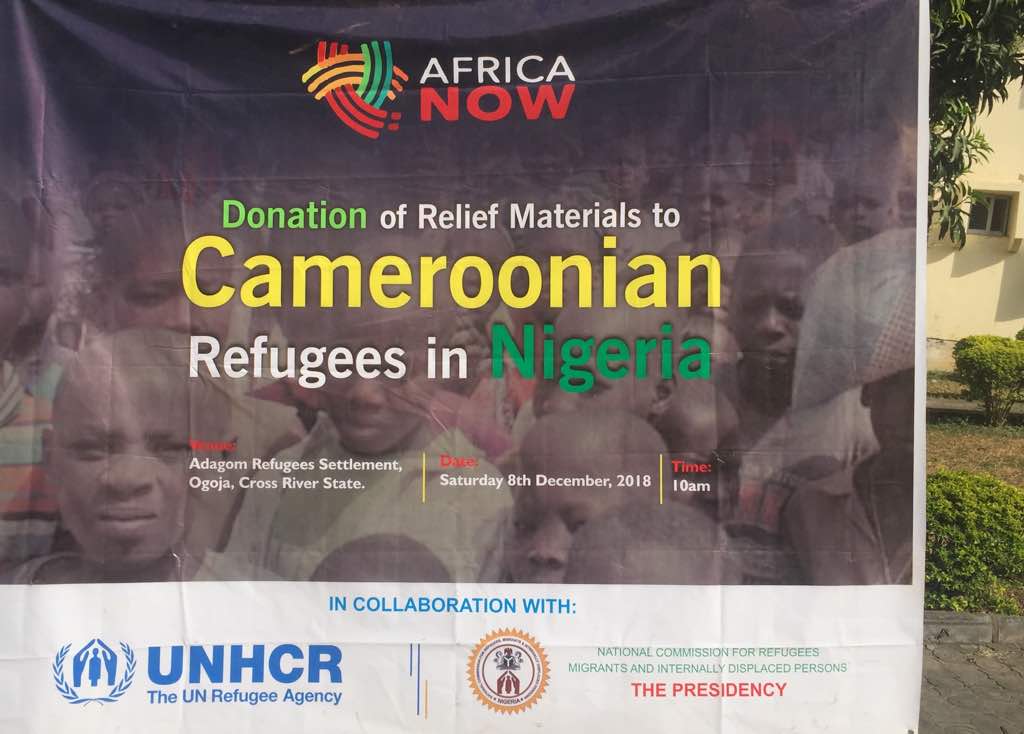 Cameroonian Refugees in Nigeria get Christmas Humanitarian relief items from Africa Now Foundation
